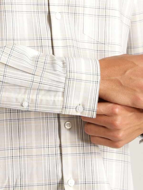 Indian Terrain Men Checkered Grey Shirt
